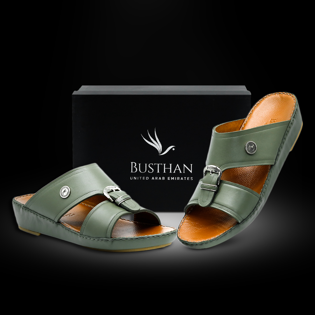 Busthan-04-[H24]-NOVOCALF-Green-Tan-Gents-Sandal-40